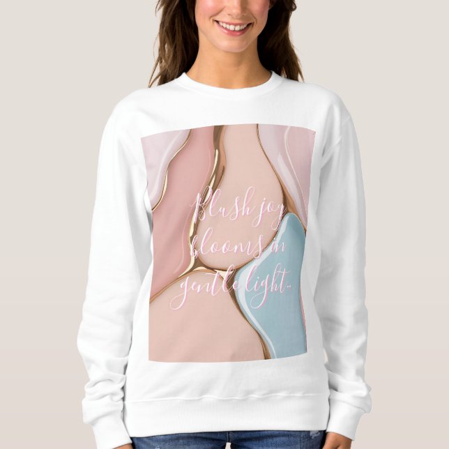 Camiseta Sweatshirt com gráfico abstrato elegante (Frente)