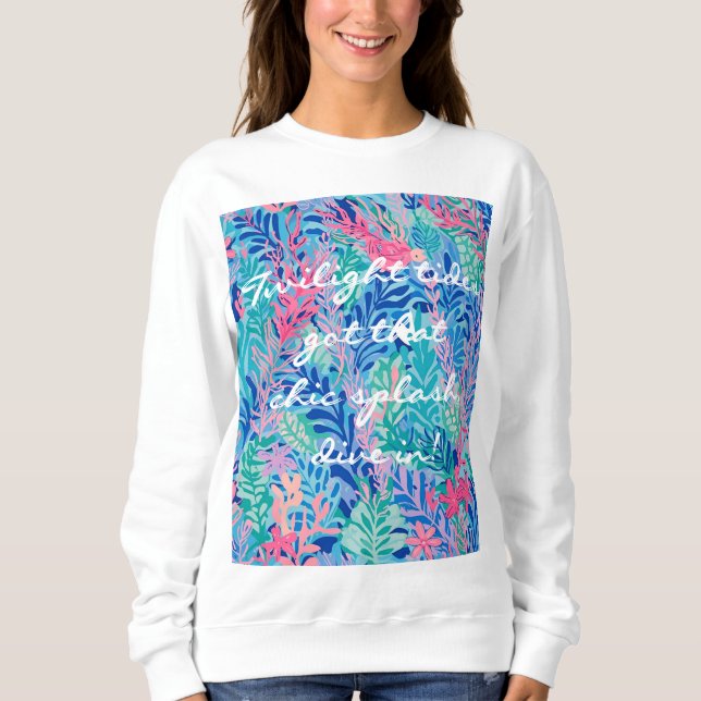 Camiseta Sweatshirt com gráfico elegante (Frente)