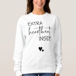 Camiseta Sweatshirt Coração Extra Dentro