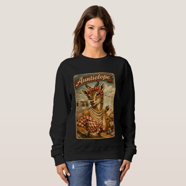 Camiseta Sweatshirt da Tia Antílope (Frente Completa)