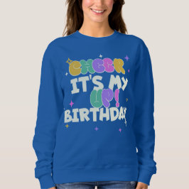 CAMISETA SWEATSHIRT DE ANIVERSÁRIO FEMININO PARA ALEGRAR 