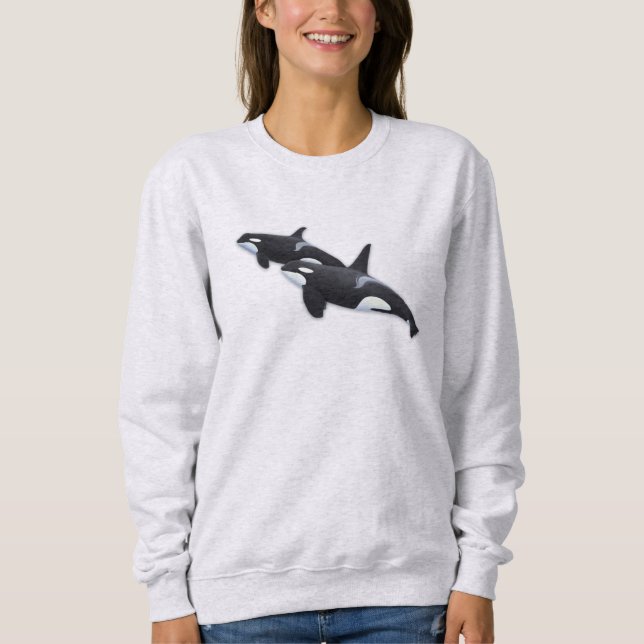 Camiseta Sweatshirt de baleia assassina (Frente)