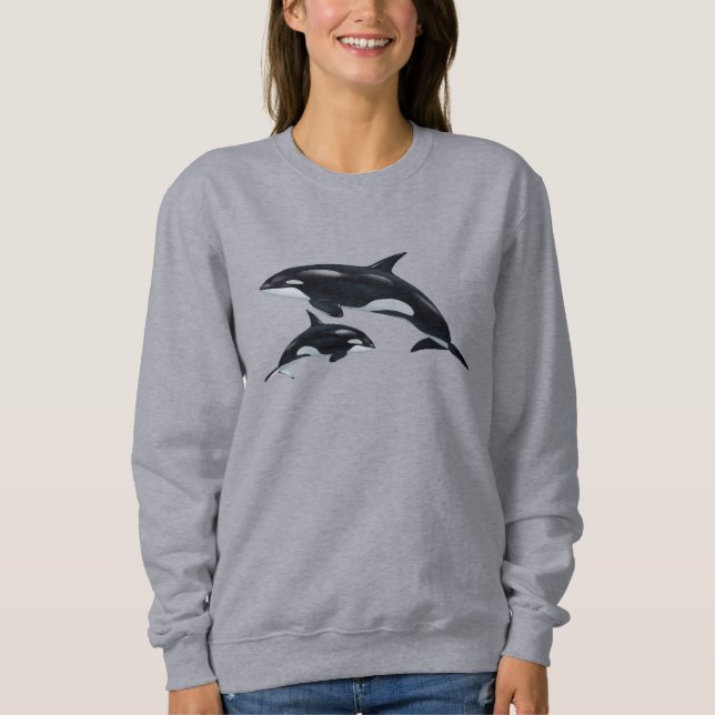 Camiseta Sweatshirt de baleia assassina (Frente)