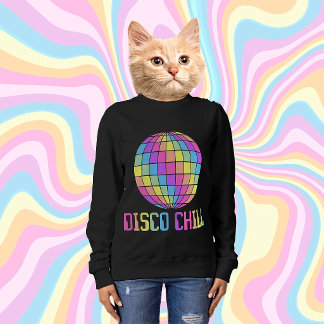 CAMISETA SWEATSHIRT DE BOLA DE DISCOTECA PASTEL CHILL