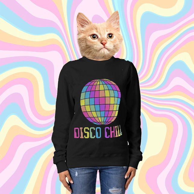 CAMISETA SWEATSHIRT DE BOLA DE DISCOTECA PASTEL CHILL (Criador carregado)