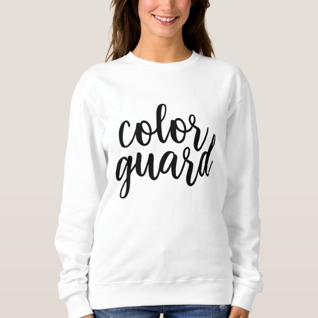 Camiseta Sweatshirt de Guarda a cores personalizável (Frente)