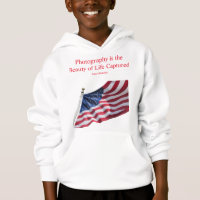 Sweatshirt de vara de bandeiras americanas