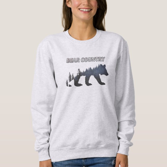 Camiseta Sweatshirt Do Urso Grizzly (Frente)