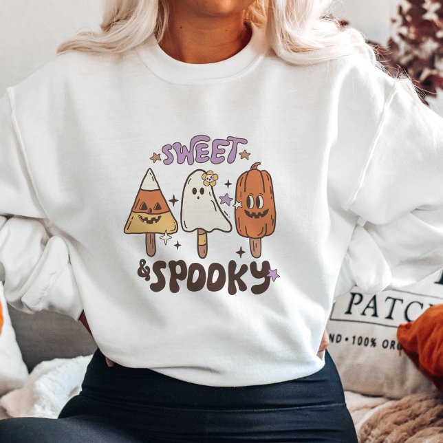Camiseta Sweatshirt Doce de Halloween Spooky (Criador carregado)