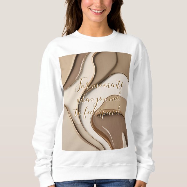 Camiseta Sweatshirt em na moda gráfico (Frente)
