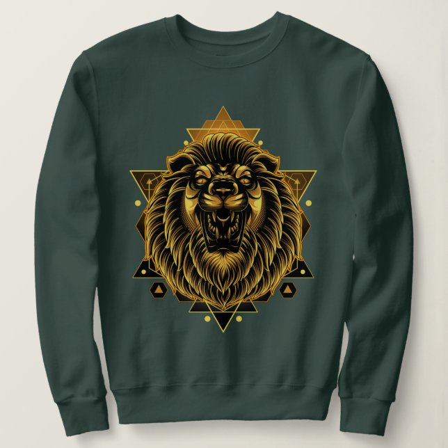 Camiseta Sweatshirt Esoteric Lion (Frente do Design)