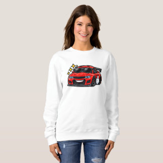 Camiseta Sweatshirt Feminina Crewneck Amante de Carro Engra