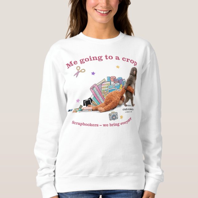 Camiseta Sweatshirt Feminino Punch the Monkey (Frente)