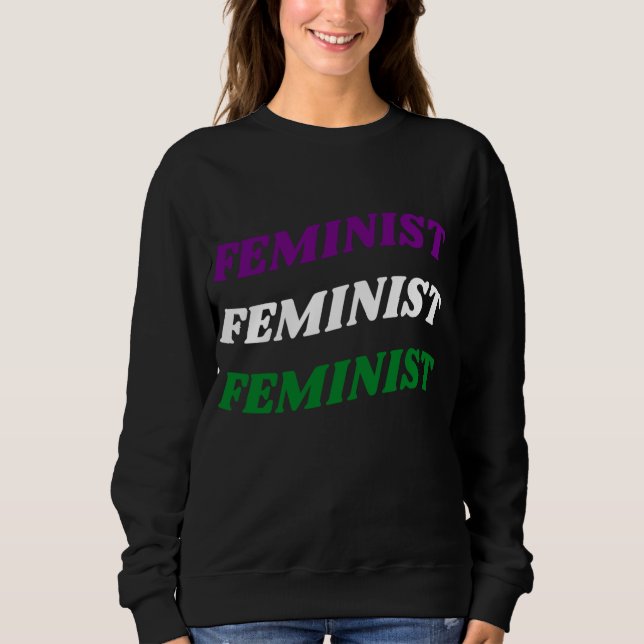 Camiseta Sweatshirt Feminista do Reino Unido (Frente)