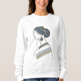 Camiseta Sweatshirt Folk Art Ucraniano | Line Art
