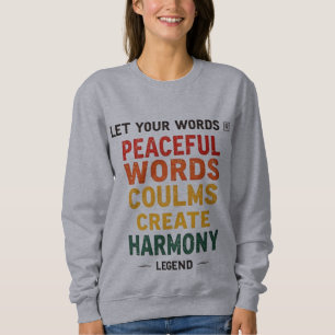 Camiseta Sweatshirt Inspiracional de Capa Longa