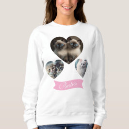 Camiseta Sweatshirt personalizável para amantes de gato