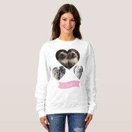 Camiseta Sweatshirt personalizável para amantes de gato