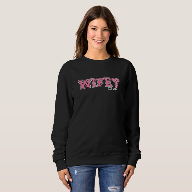 Camiseta Sweatshirt WIFEY Personalizada (Frente Completa)