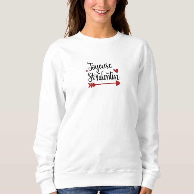 Camiseta Sweatshirts femme Saint-valentin (Frente)