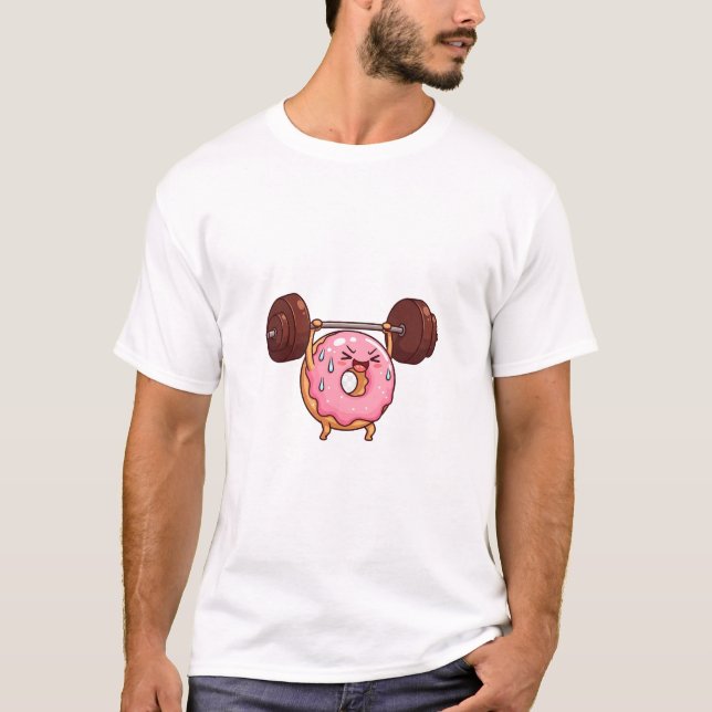 Camiseta Sweaty Donut Powerlifter (Frente)