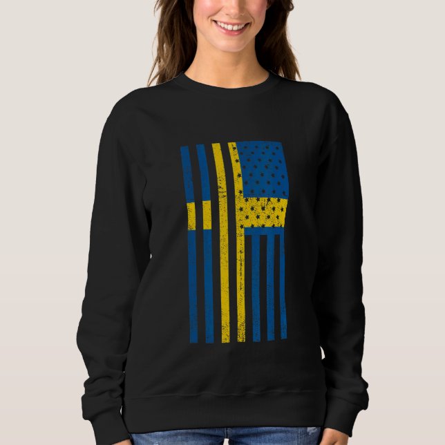 Camiseta Sweden Flag USA   Swedish Sverige Svenska Stockhol (Frente)