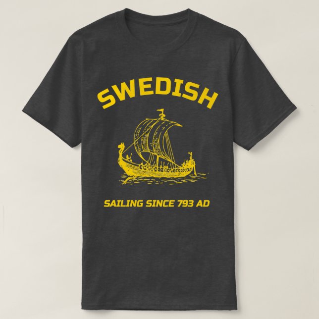 Camiseta Swedish sailing in Sweden (Frente do Design)