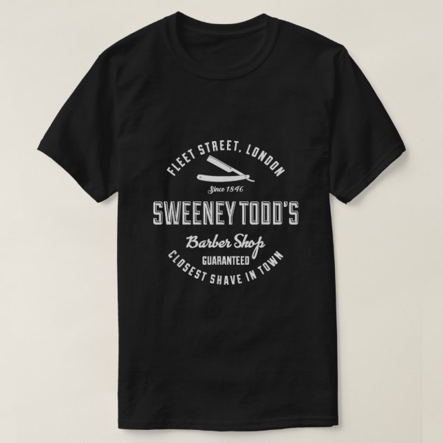 Camiseta Sweeney Todds Barber Shop  (Frente do Design)