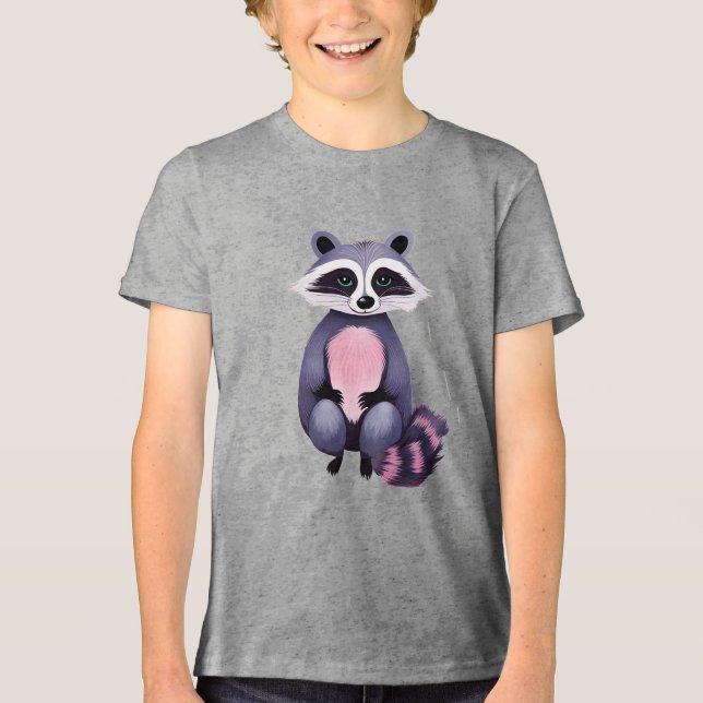 Camiseta Sweet Black Baby Raccoon (Frente)