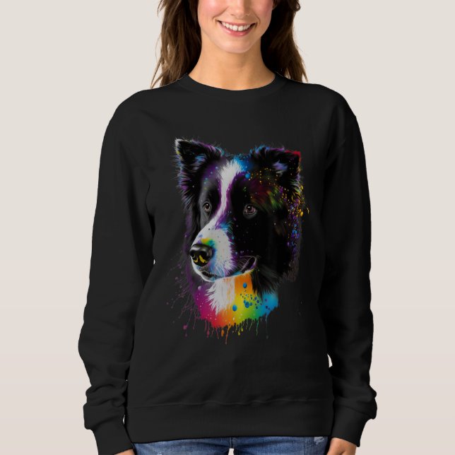 Camiseta Sweet Border Collie Dog Portrait_6 (Frente)