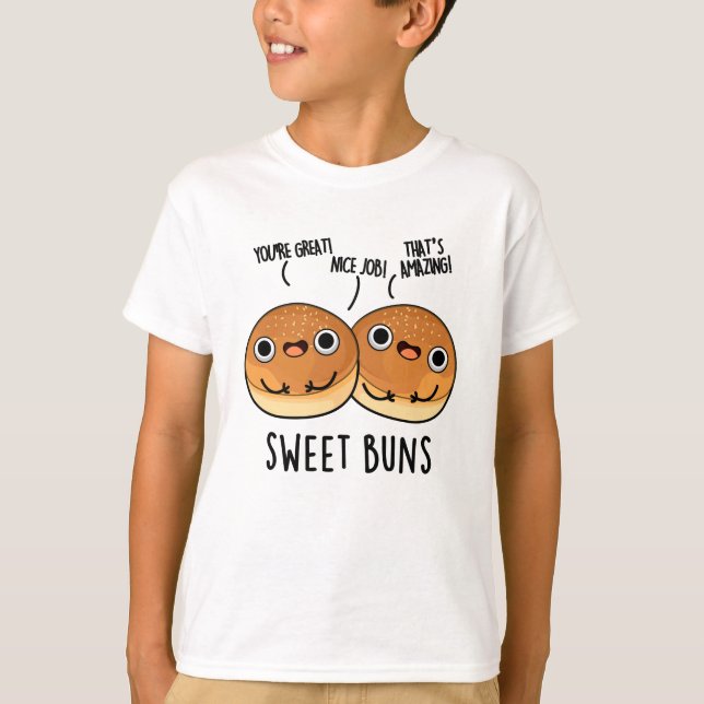 Camiseta Sweet Buns Funny Baking Pun (Frente)