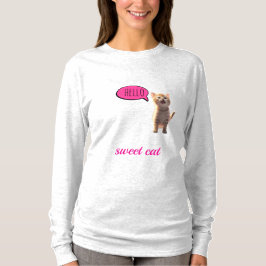 Camiseta Sweet Cat Long Sleeve