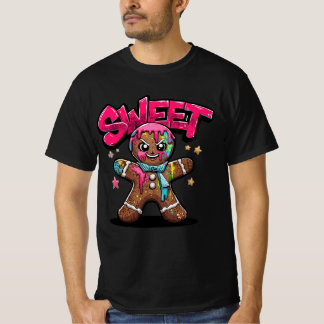 Camiseta Sweet Chaos – Graffiti Gingerbread Christmas Shirt