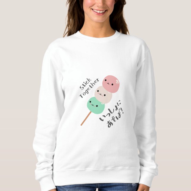 Camiseta Sweet Dango Trio Kawaii (Frente)