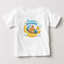 Camiseta Sweet Dreams – Cute Sleeping Bear Baby Shirt 