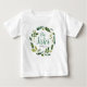 Camiseta Sweet Greenery Floral Big Sister Nome Monograma (Frente)