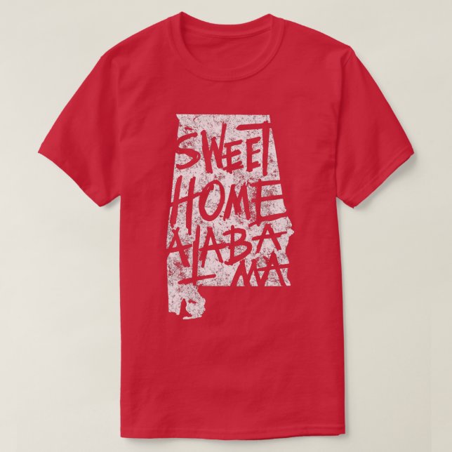 Camiseta Sweet Home Alabama Birmingham State Art (Frente do Design)