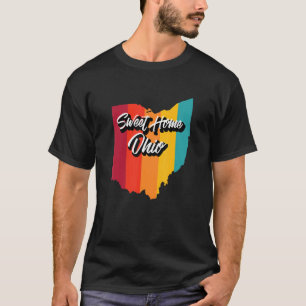 Camiseta Sweet Home Ohio Retro Vintage 70s Us State Art