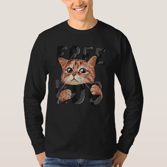 Camiseta Sweet Kitten Funny Cat Free Hug Cat Lover Cat Owne (Frente)