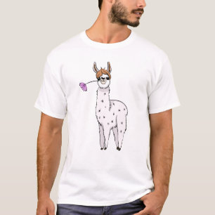 Camiseta Sweet Llama com Flor