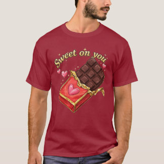 Camiseta Sweet on You Chocolate Valentine design