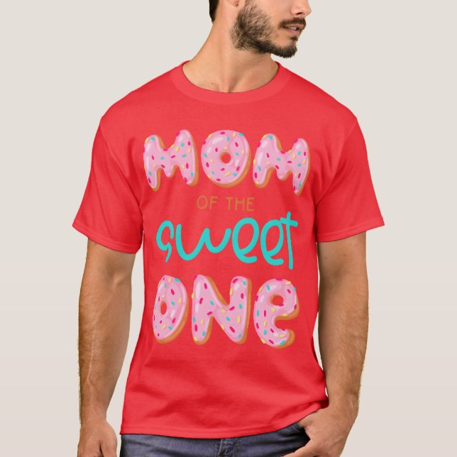 Camiseta Sweet One 1st First Birthday Matching Family Donut (Frente)