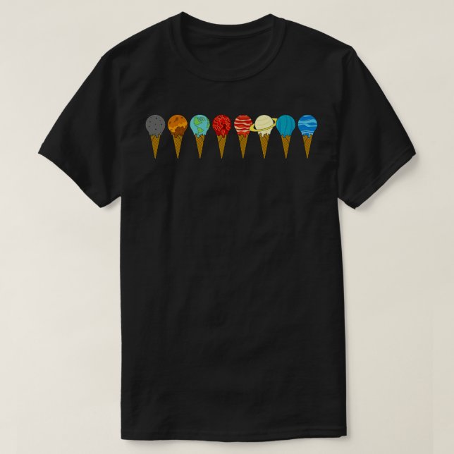 Camiseta Sweet Planets de Sistemas Solares (Frente do Design)