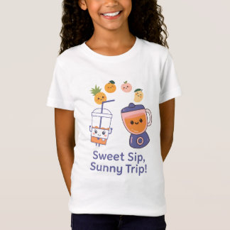 Camiseta Sweet Sip, Sunny Trip – Kawaii Summer Smoothy 