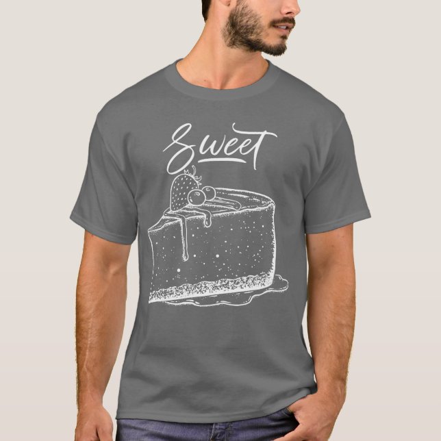 Camiseta Sweet Slice engraçado (Frente)