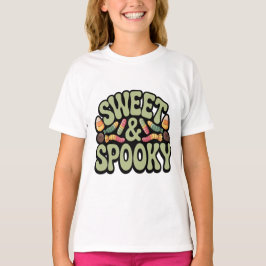 Camiseta Sweet Spooky Kids Halloween Candy Shirt