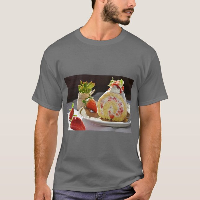 Camiseta Sweet Strawberry Roll Tee (Frente)