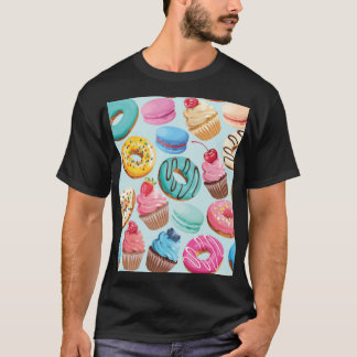 Camiseta Sweet Sweets: Padrão de Delícia.