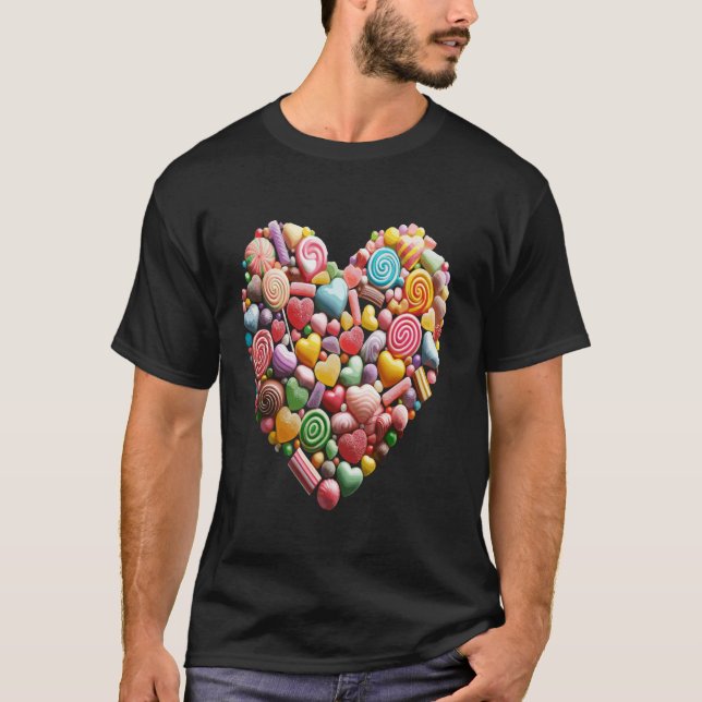 Camiseta Sweetheart Candy Collage Day Long Slee (Frente)