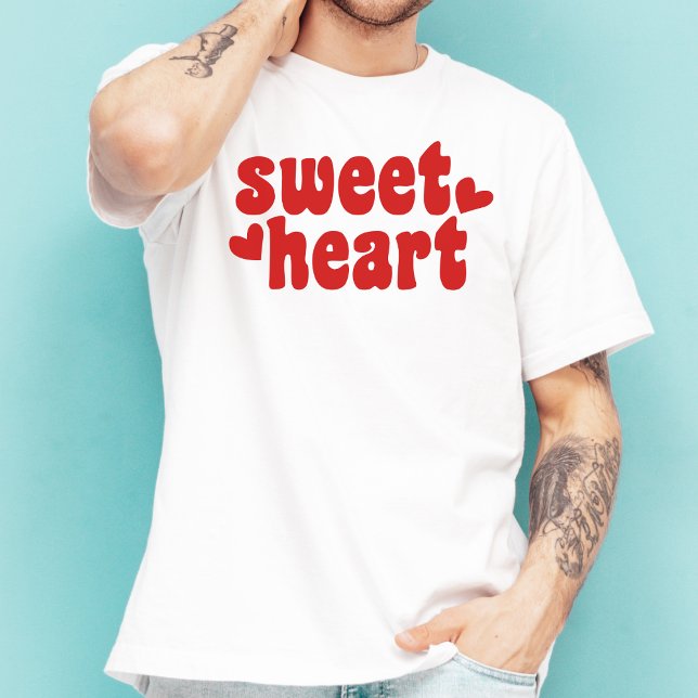 Camiseta Sweetheart Modern Men's Dia de os namorados (Criador carregado)